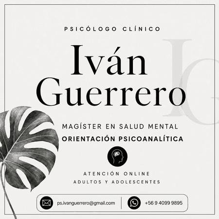 Psicólogo Iván Guerrero - adolescentes y adultos