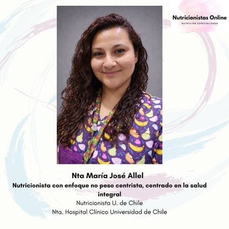 María José Allel - Nutricionista con enfoque inclusivo en peso.