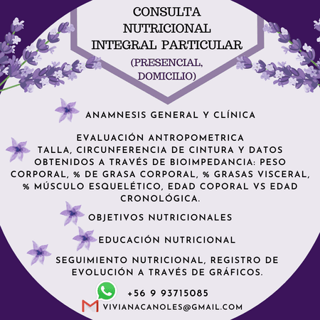 VIVIANA CAÑOLES PAREDES - Nutrición