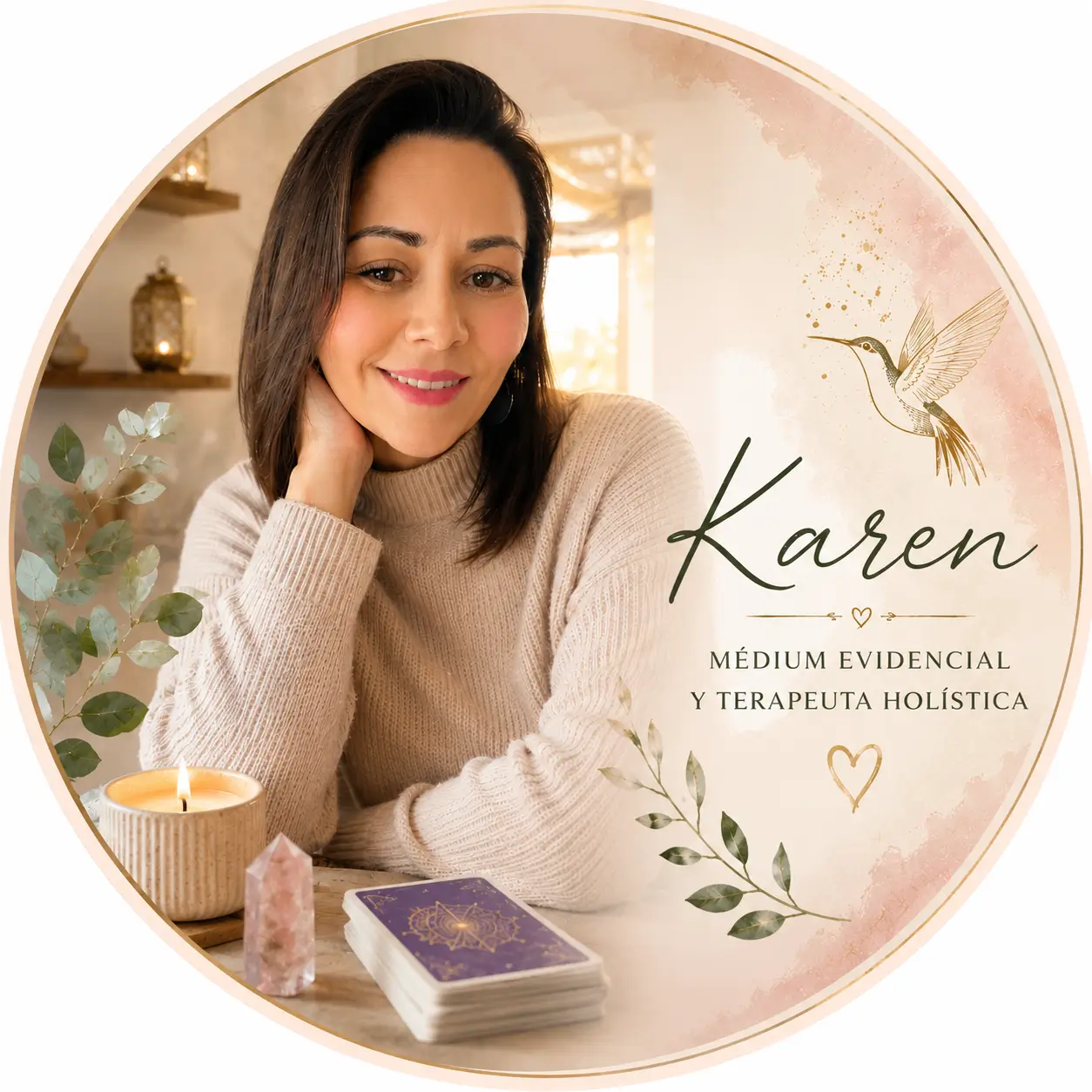 Karen Colibrí Médium - Terapeuta integral, médium, consteladora y terapeuta transgeneracional