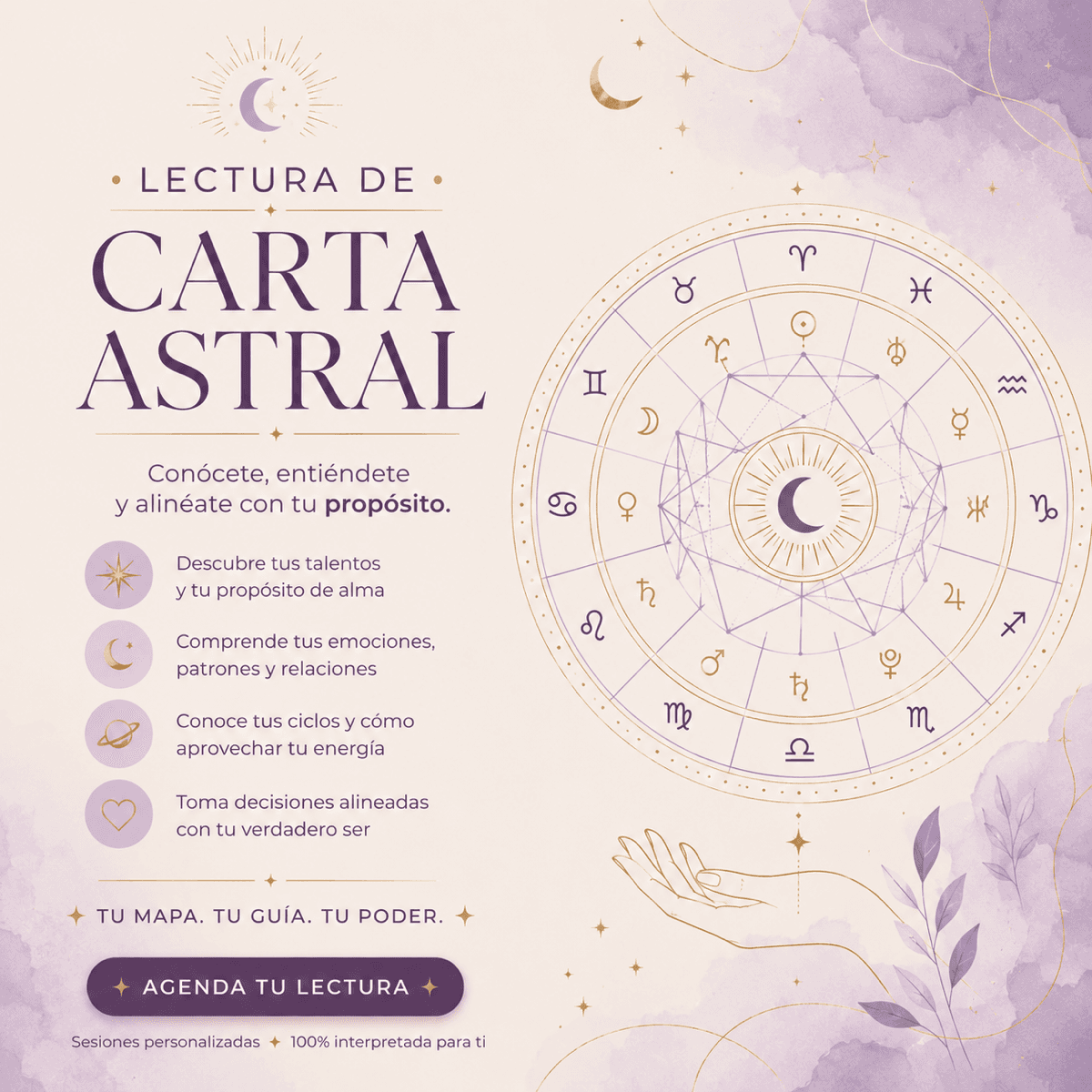 Carta astral grabada