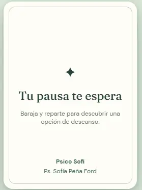 Cartas para descansar (mazo online)